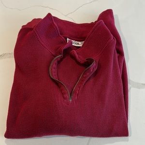King size Men’s 5XL 100% cotton 1/4 Zip pullover Sweater